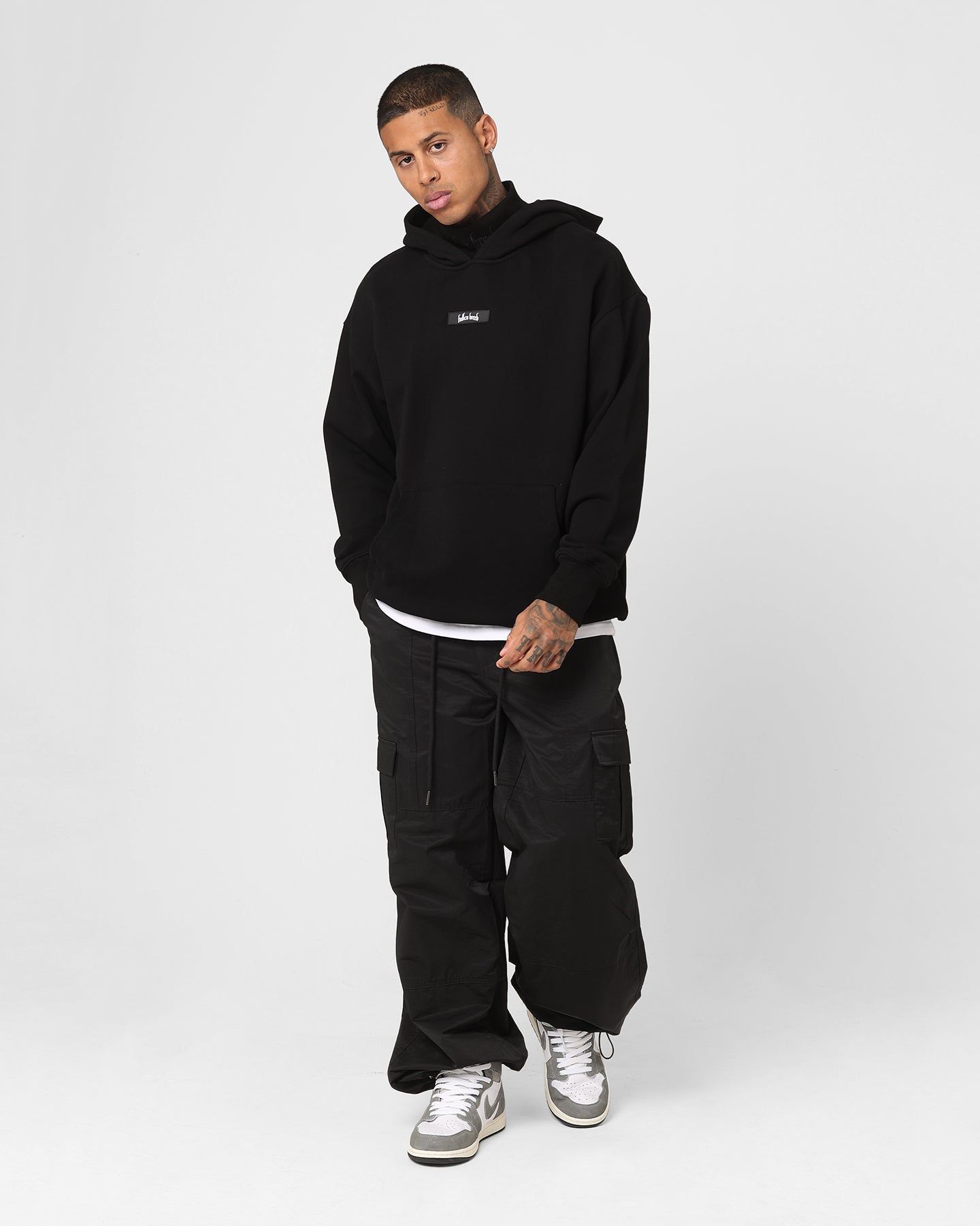 Fallen Breed Signature Logo Hoodie Black/Black sold by Culture Kings product image thumbnail 3