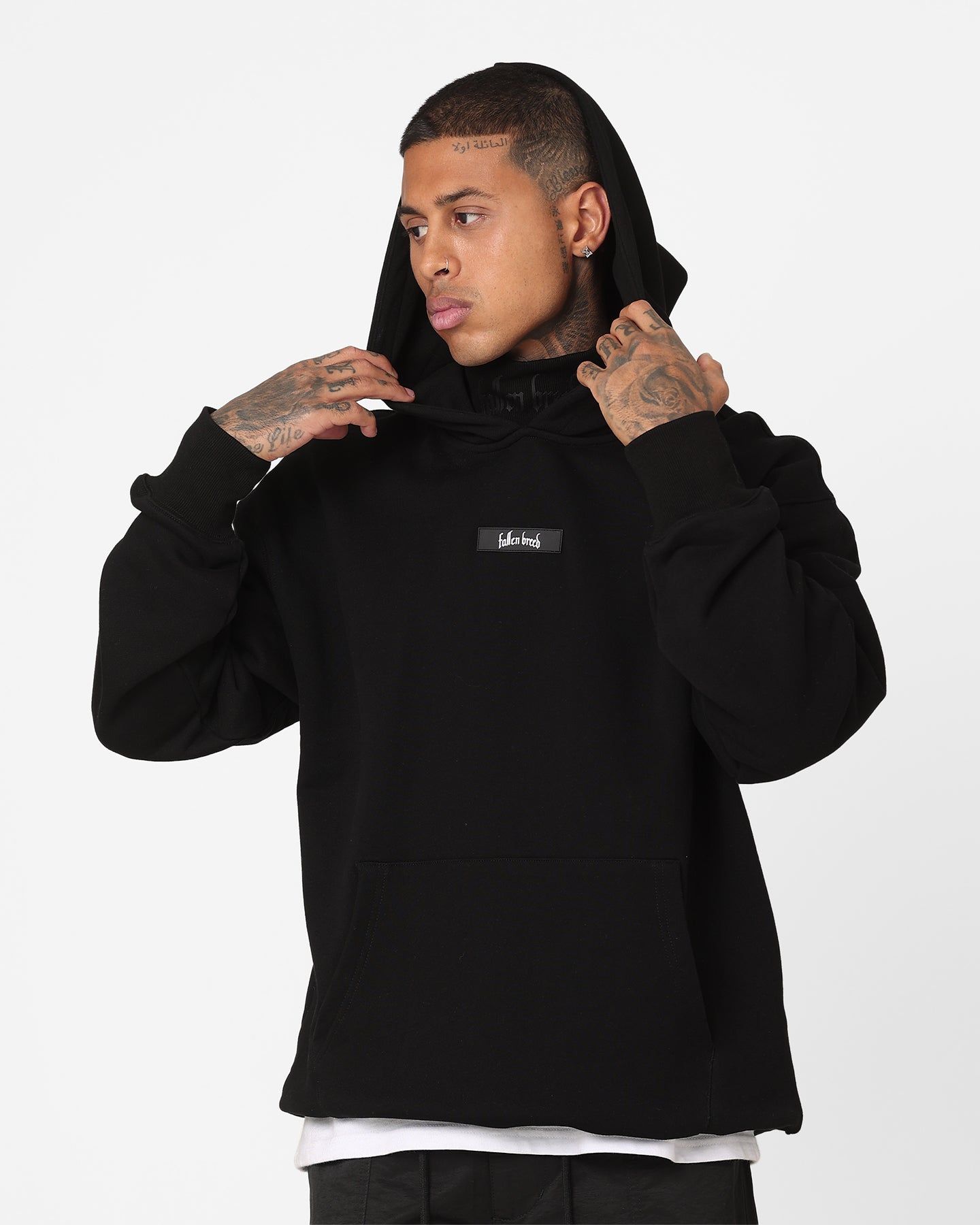 Fallen Breed Signature Logo Hoodie Black/Black sold by Culture Kings product image thumbnail 2