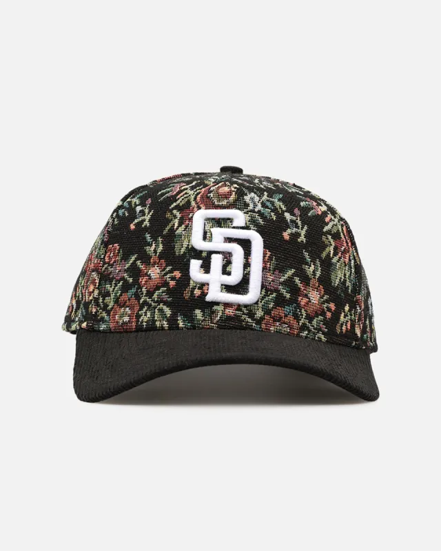 New Era San Diego Padres 'Floral Tapestry' 9FORTY A-Frame Snapback Tapestry/Black sold by Culture Kings