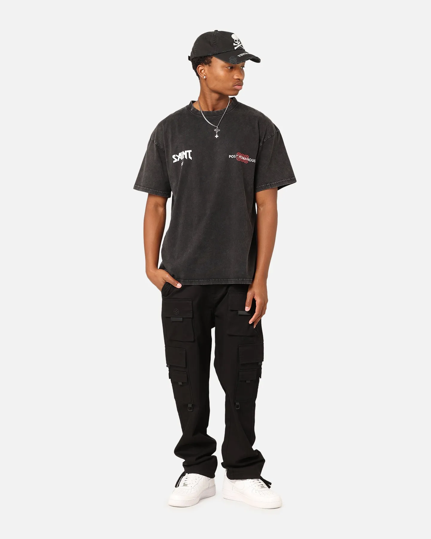 Saint Morta Death Wish Patrol T-Shirt Black Acid Wash sold by Culture Kings product image thumbnail 4