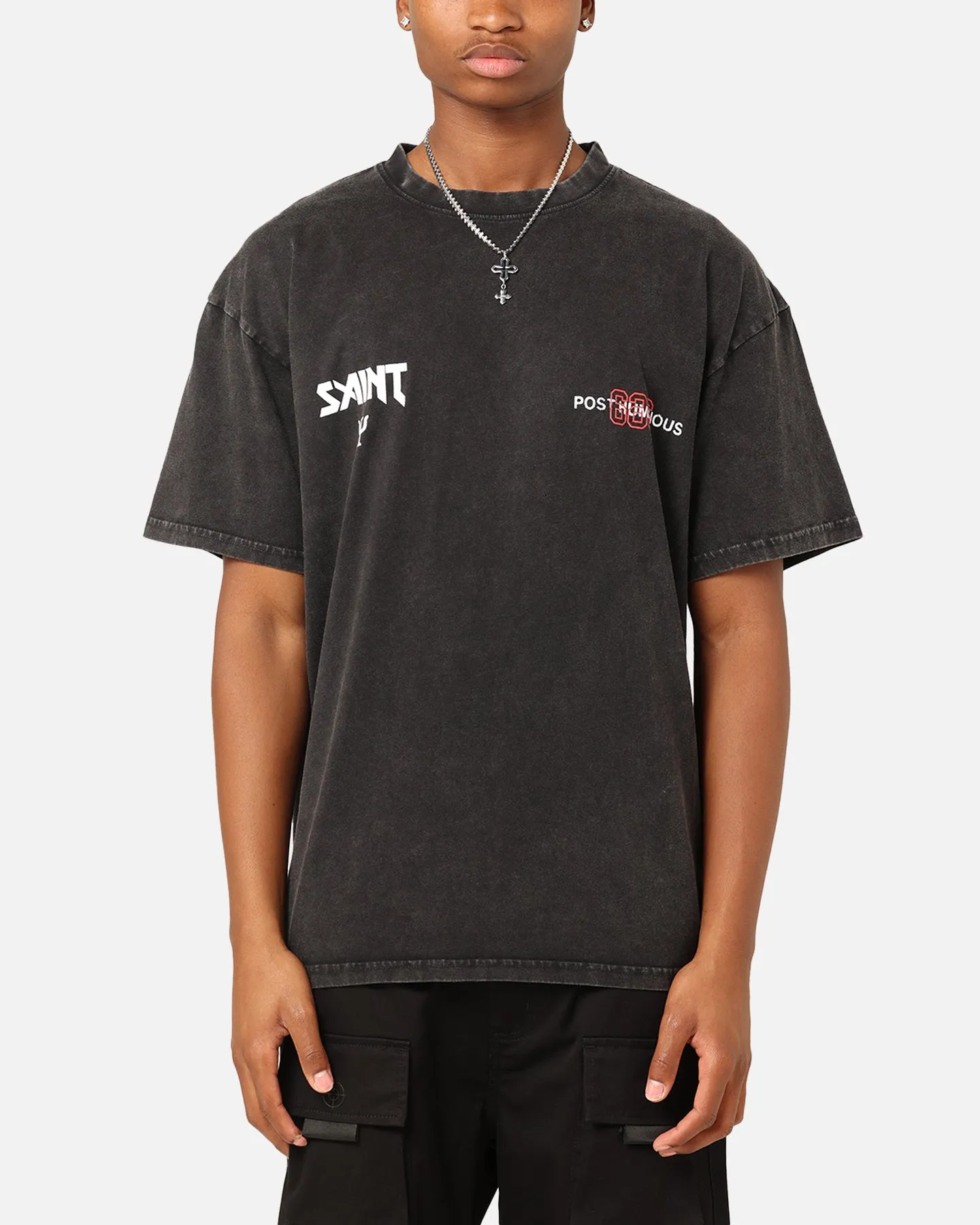 Saint Morta Death Wish Patrol T-Shirt Black Acid Wash sold by Culture Kings product image thumbnail 2