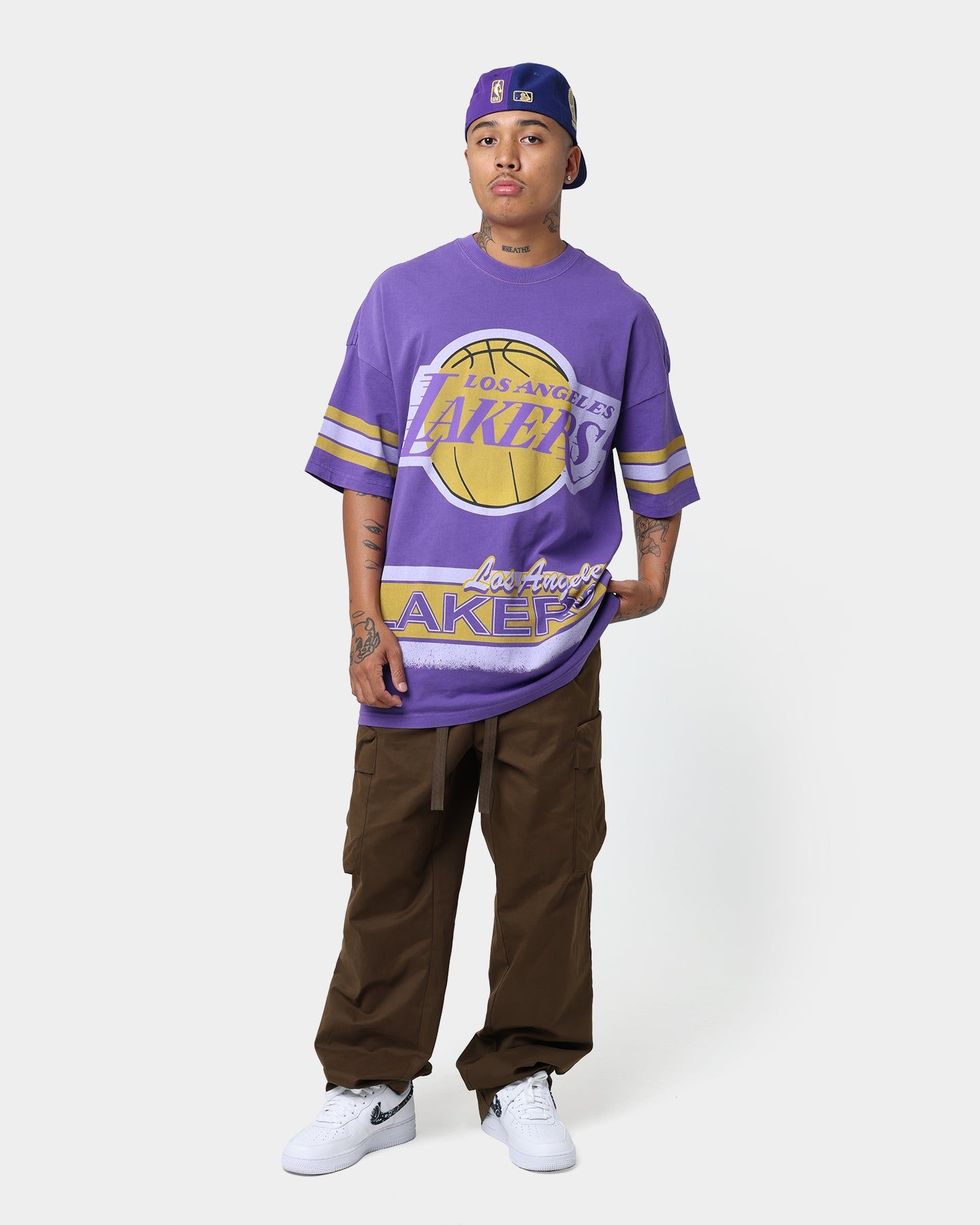 Mitchell & Ness Los Angeles Lakers Conference T-Shirt Faded Purple sold by Culture Kings product image thumbnail 2