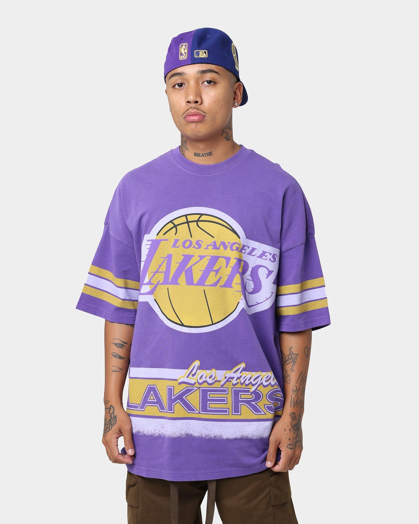 Mitchell & Ness Los Angeles Lakers Conference T-Shirt Faded Purple sold by Culture Kings
