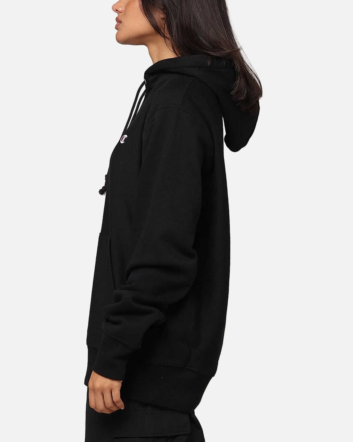 Champion Reverse Weave Small C Hoodie Black sold by Culture Kings product image thumbnail 5