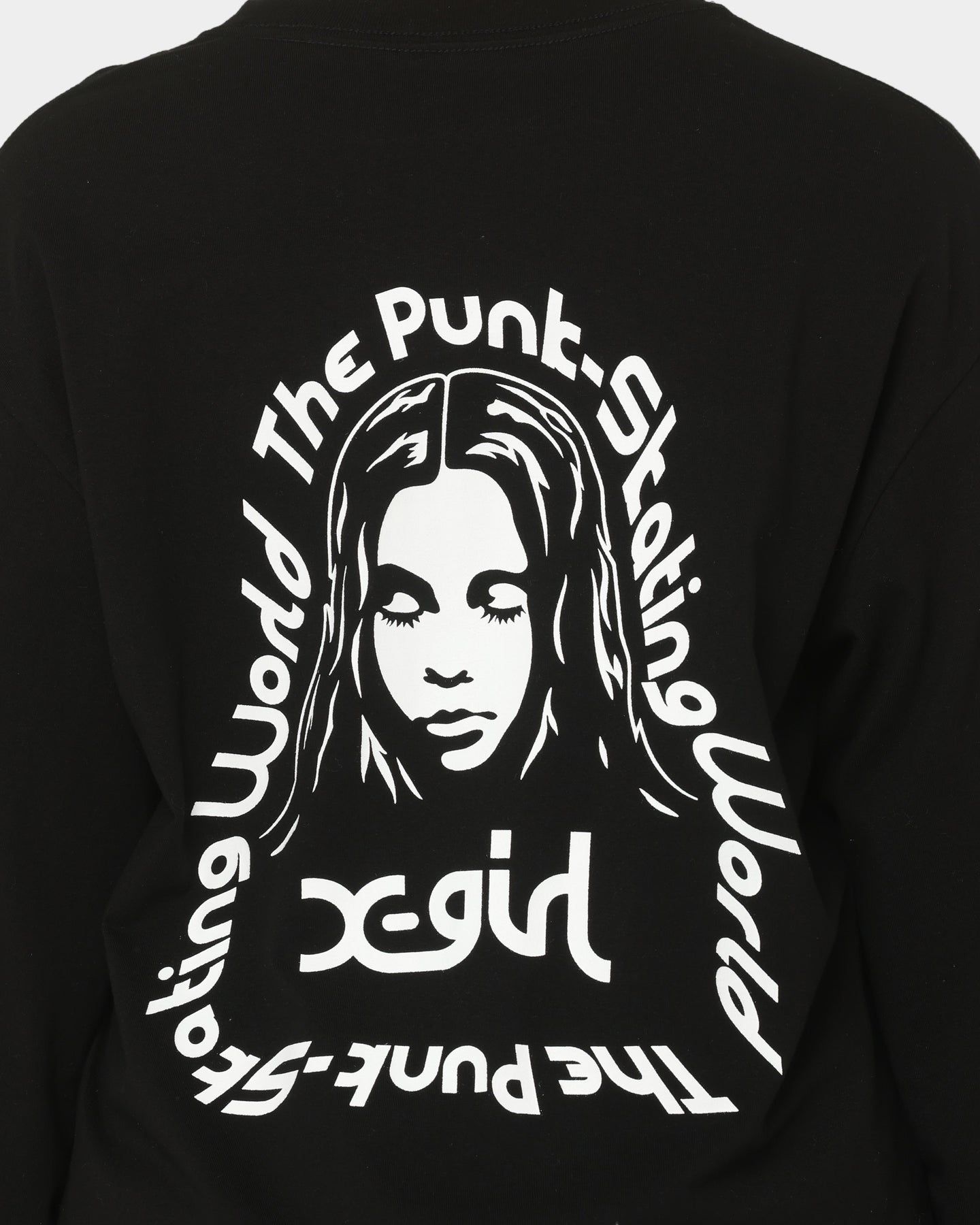 X-Girl Women's Message Face Long Sleeve T-Shirt Black sold by Culture Kings product image thumbnail 4