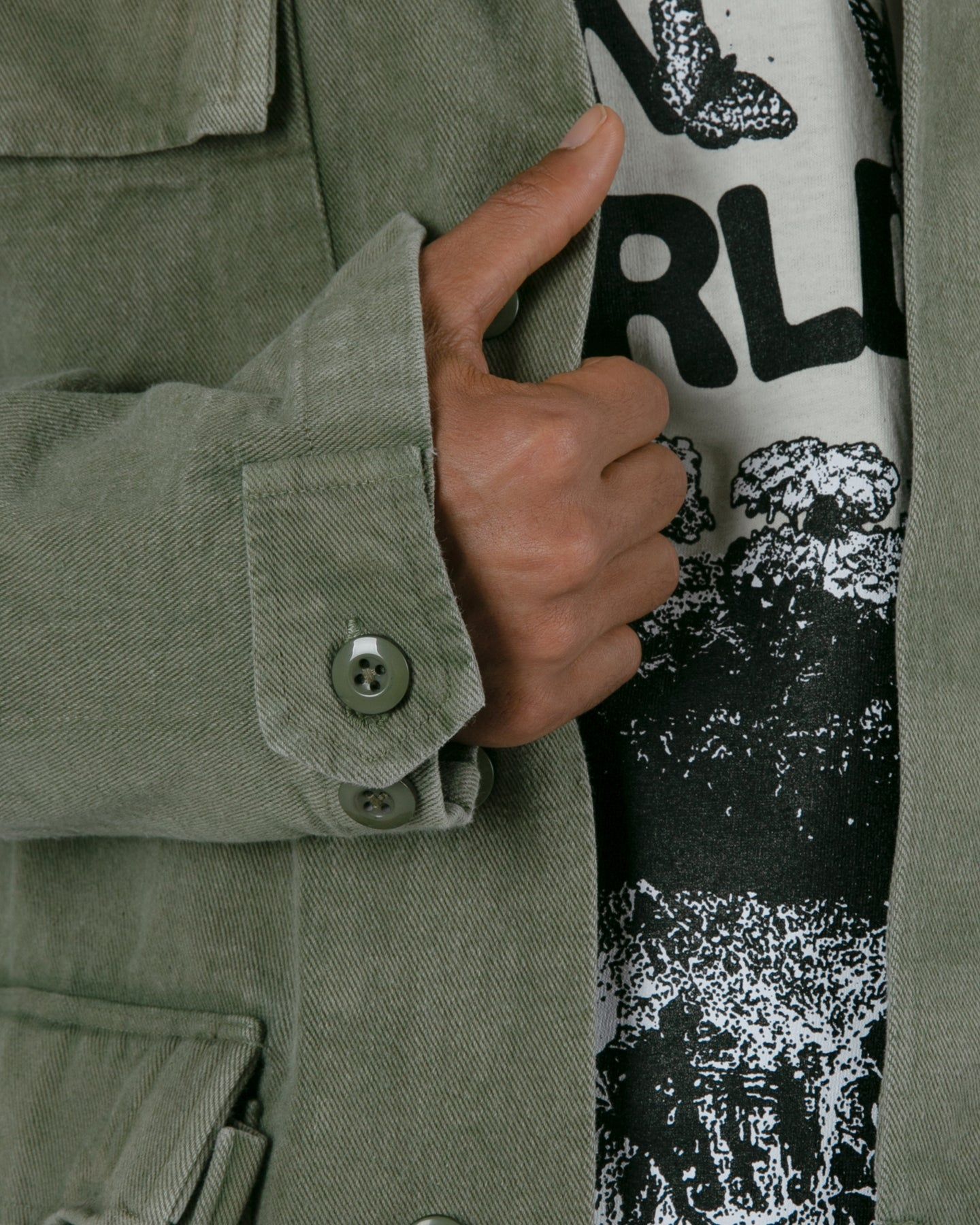 MNML Vintage Army Jacket Olive sold by Culture Kings product image thumbnail 5