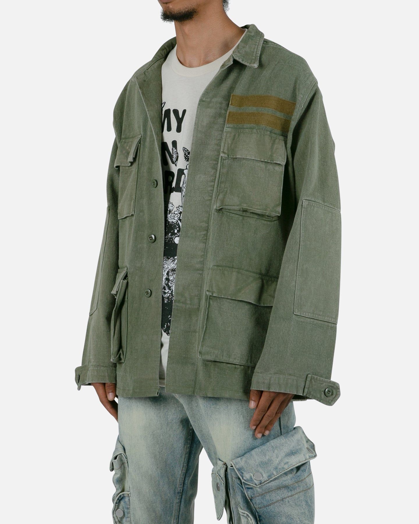 MNML Vintage Army Jacket Olive sold by Culture Kings product image thumbnail 2