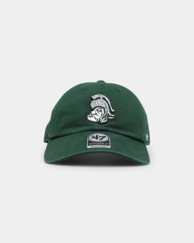47 Brand Michigan State Spartans '47 Clean Up Strapback Dark Green sold by Culture Kings