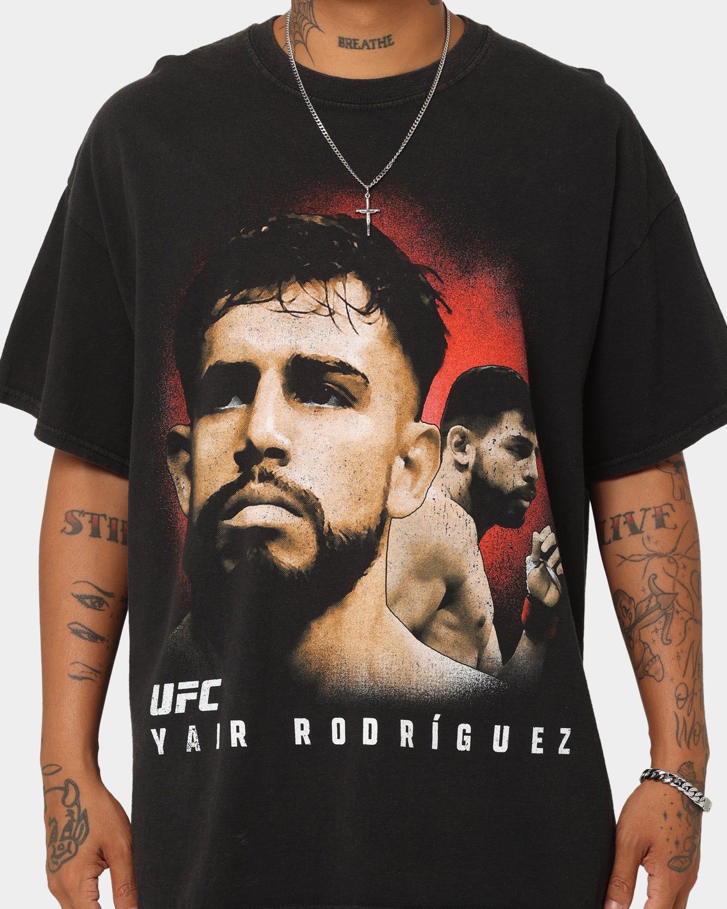 Goat Crew X UFC Yair Rodriguez Vintage T-Shirt Black Wash sold by Culture Kings product image thumbnail 3