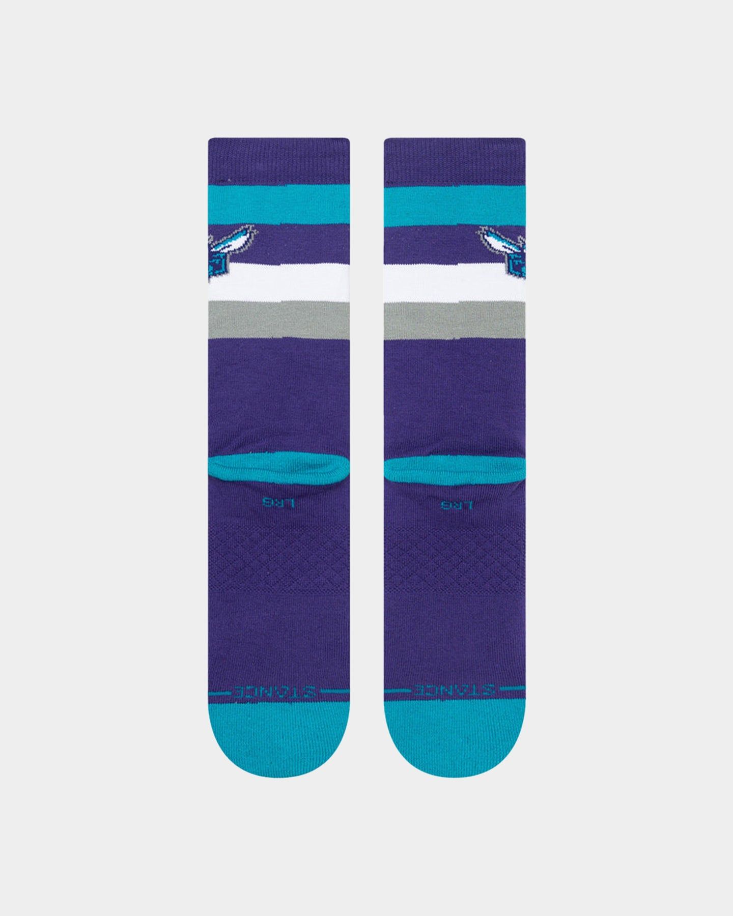 Stance X NBA Charlotte Hornets St Crew Socks Purple sold by Culture Kings product image thumbnail 4