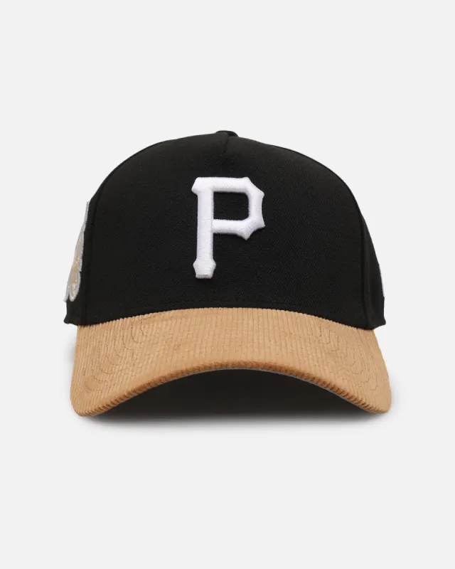 New Era Pittsburgh Pirates 'Black Wheat' 39THIRTY A-Frame Stretch Fit Black/Wheat sold by Culture Kings