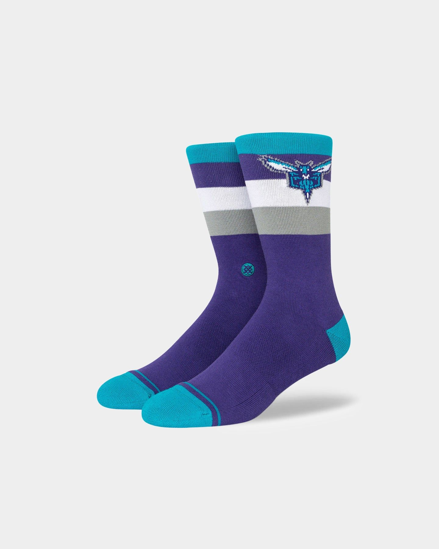 Stance X NBA Charlotte Hornets St Crew Socks Purple sold by Culture Kings product image thumbnail 2