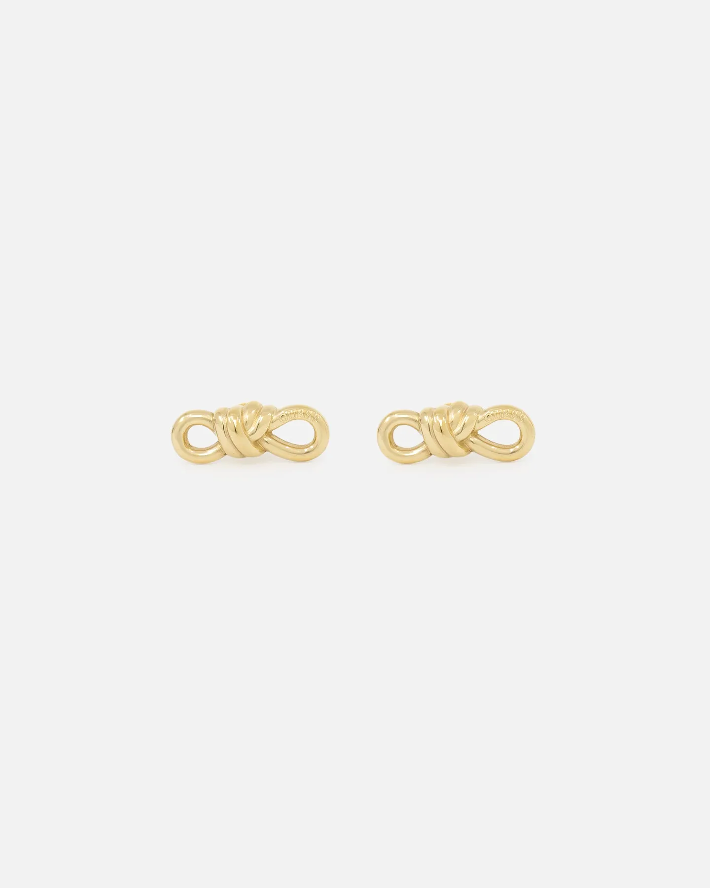 Guess Mainline Women's Modern Love 20mm Knot Stud Earrings Yellow Gold sold by Culture Kings product image thumbnail 2