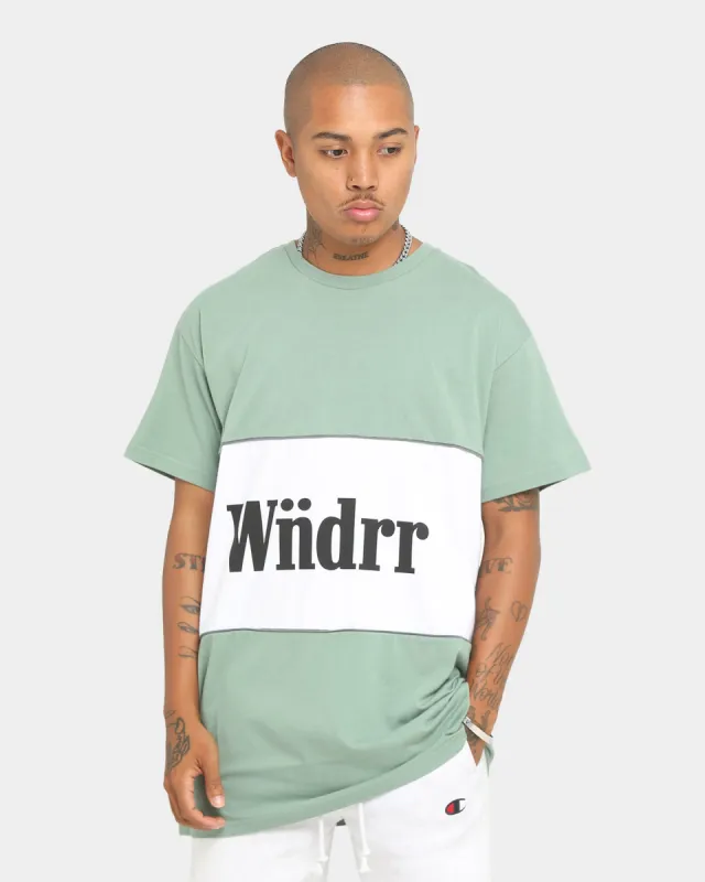 WNDRR Ranked 3 Panel Custom Fit T-Shirt Olive sold by Culture Kings