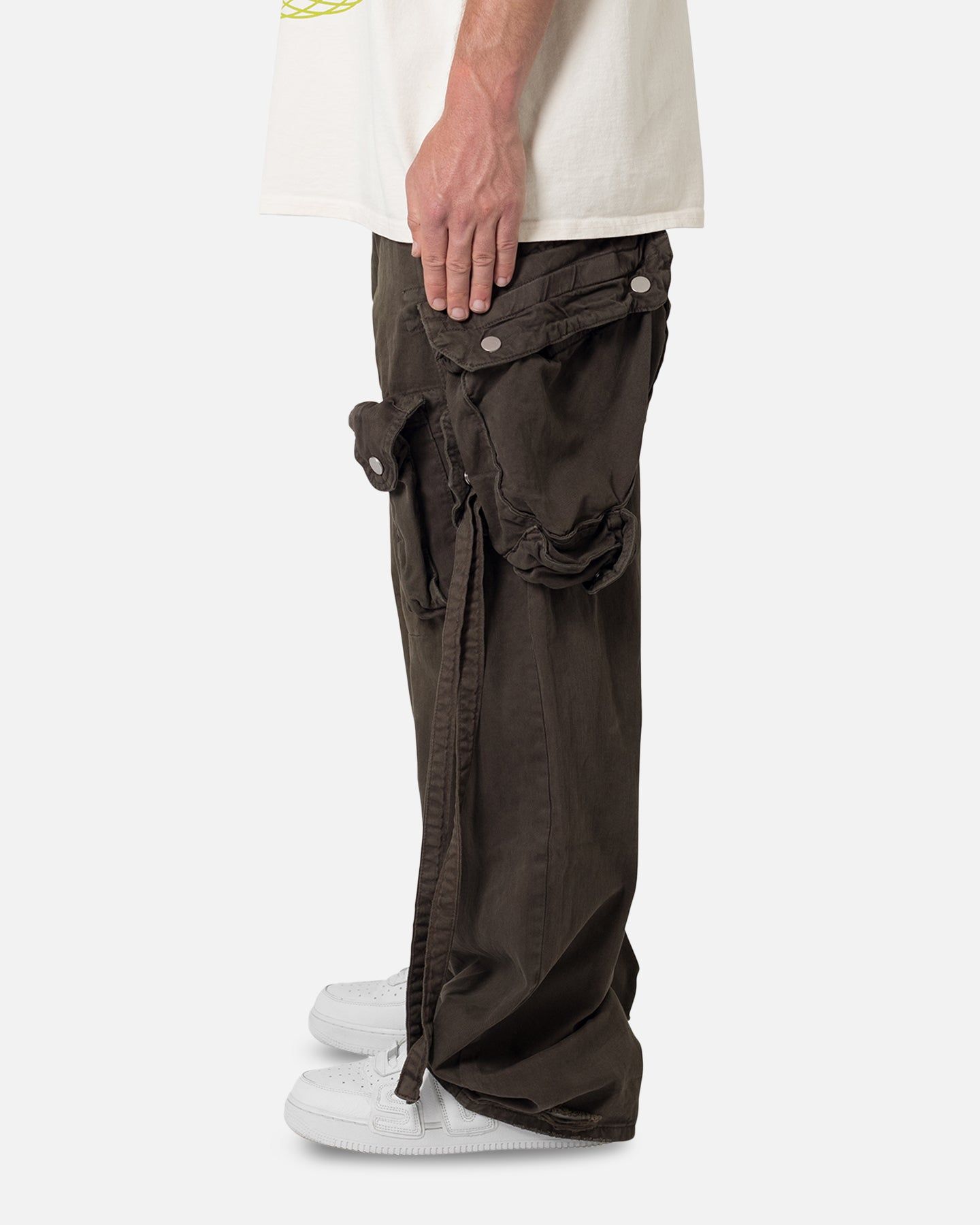 MNML Strapped Multi Cargo Pants Brown sold by Culture Kings product image thumbnail 3