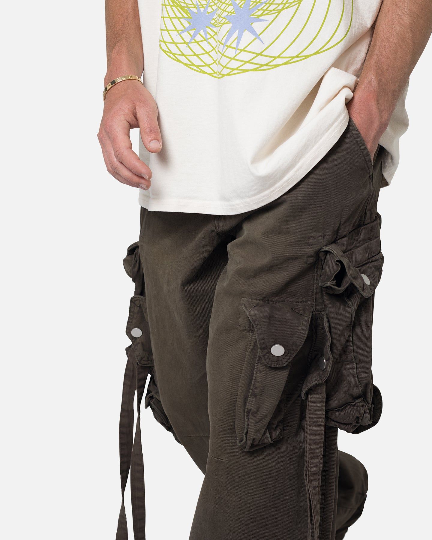 MNML Strapped Multi Cargo Pants Brown sold by Culture Kings product image thumbnail 5