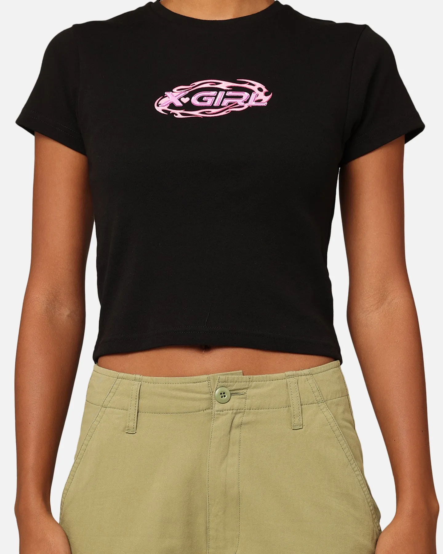 X-Girl Women's Tribal Oval Rib T-Shirt Black sold by Culture Kings product image thumbnail 3