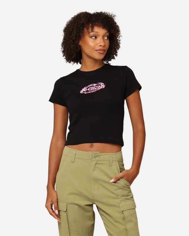 X-Girl Women's Tribal Oval Rib T-Shirt Black sold by Culture Kings
