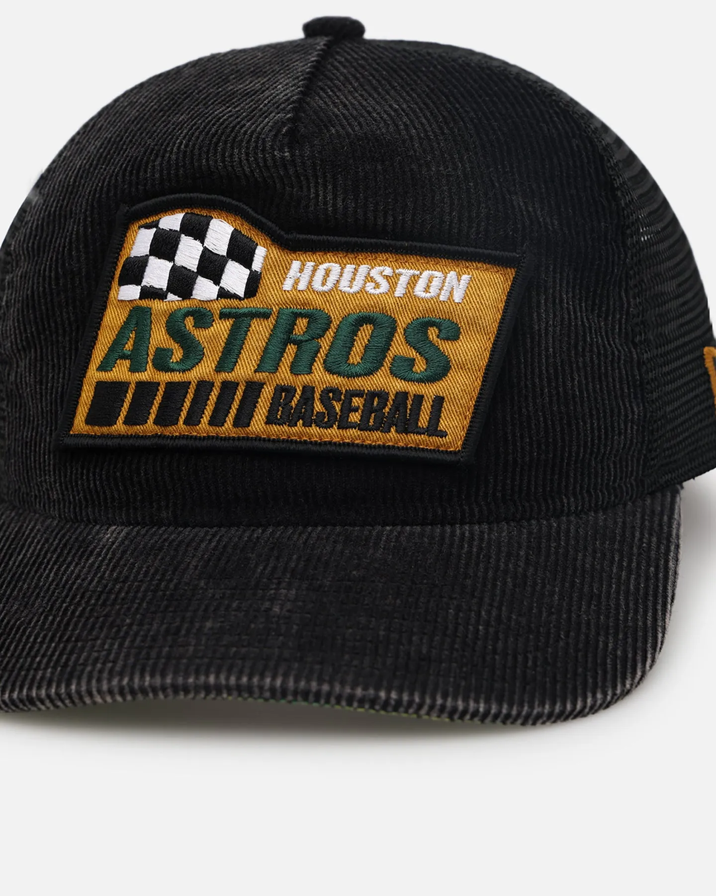 New Era Houston Astros 'Washed Cord Racer' Corduroy Golfer Trucker Snapback Washed Black sold by Culture Kings product image thumbnail 2