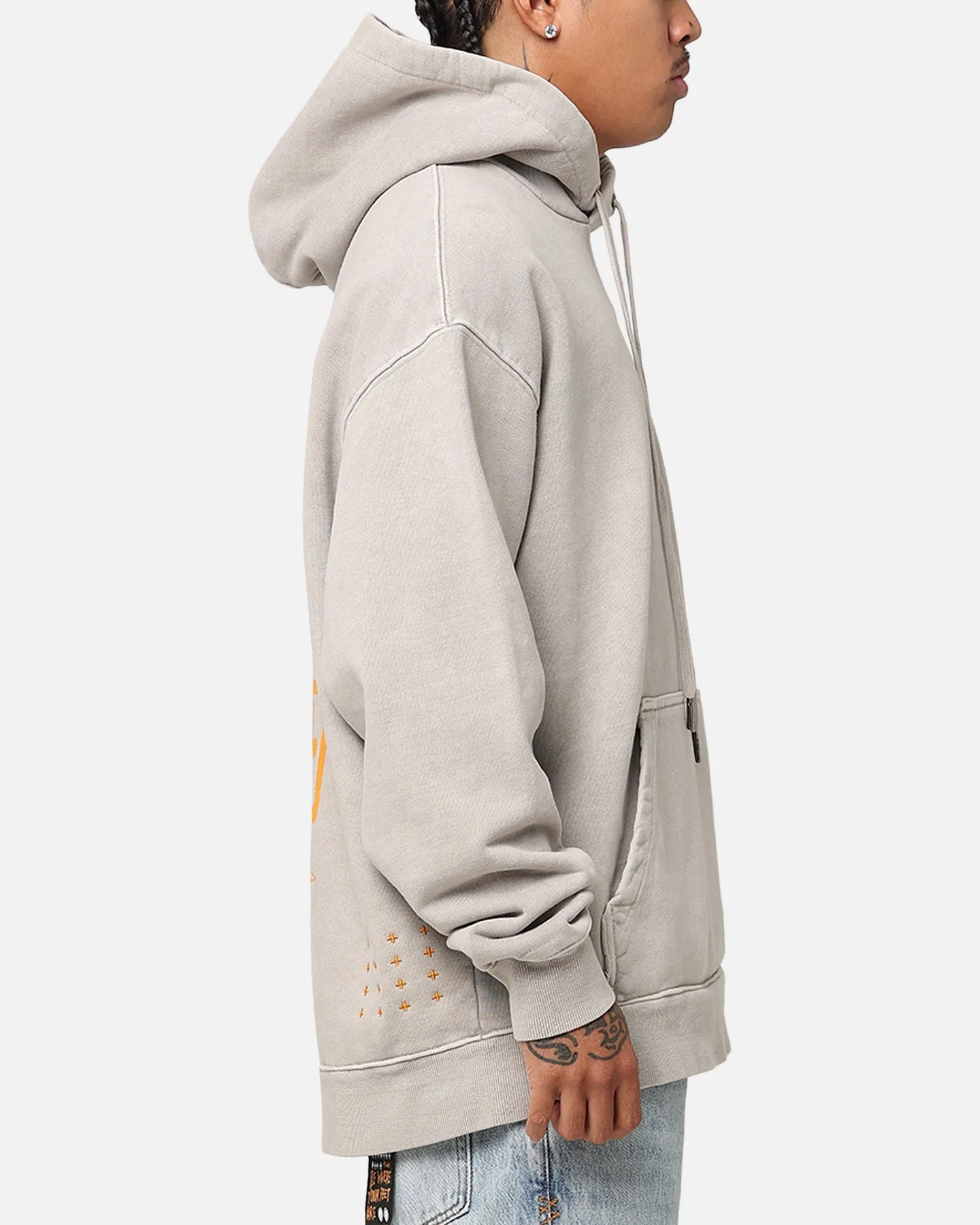 Ksubi X Patty Mills Collab Collection Motto Biggie Hoodie Dust sold by Culture Kings product image thumbnail 5