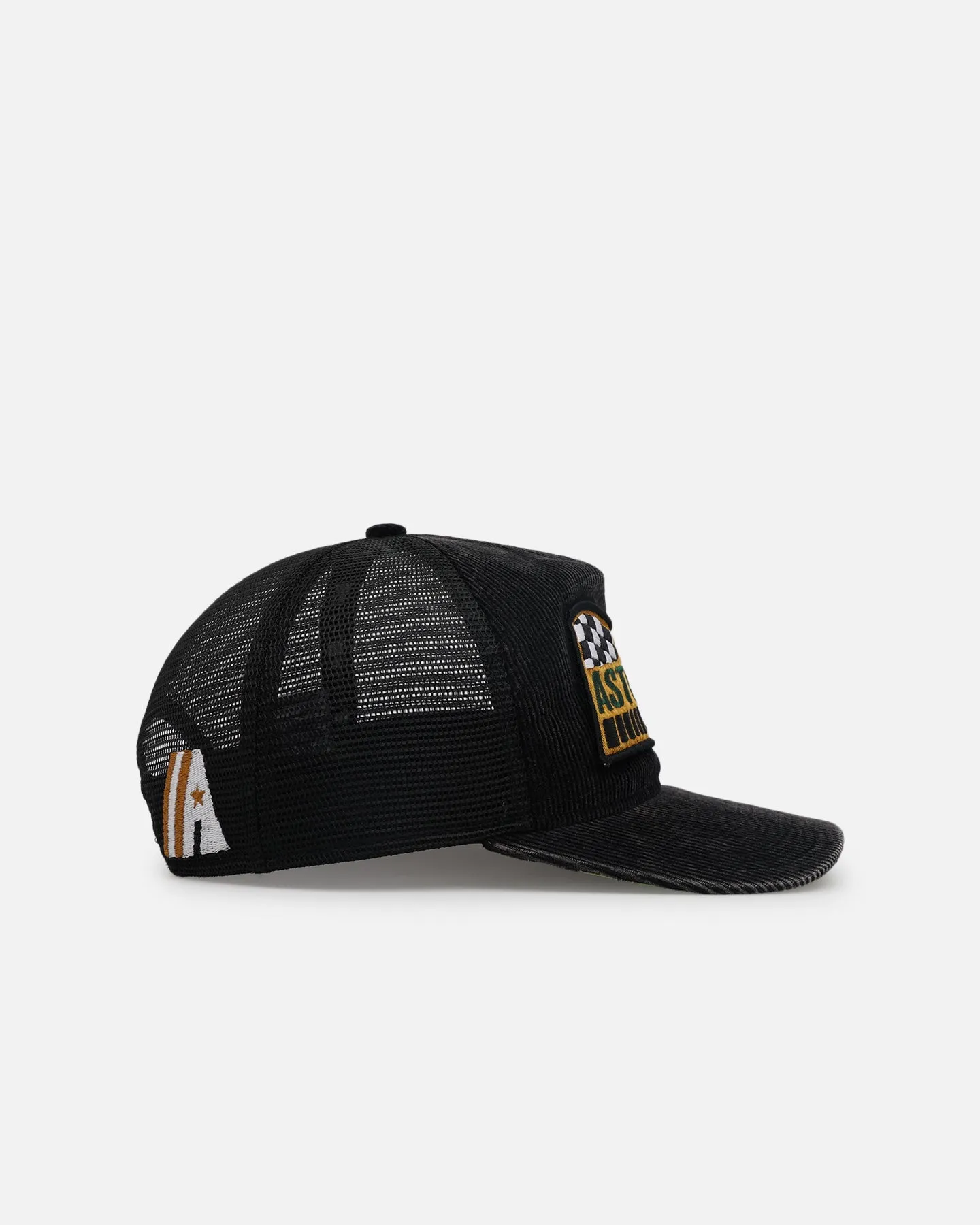 New Era Houston Astros 'Washed Cord Racer' Corduroy Golfer Trucker Snapback Washed Black sold by Culture Kings product image thumbnail 4