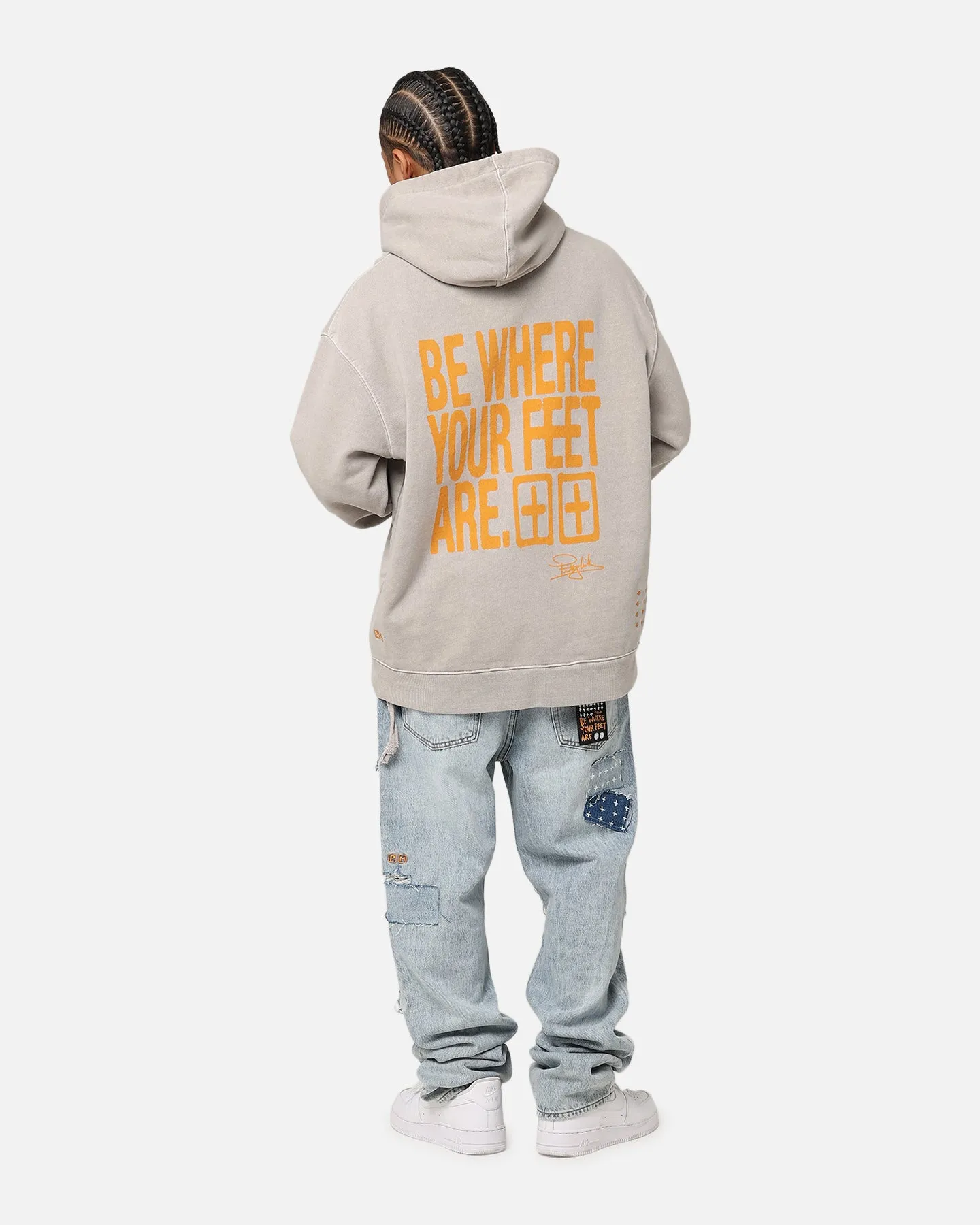 Ksubi X Patty Mills Collab Collection Motto Biggie Hoodie Dust sold by Culture Kings product image thumbnail 3