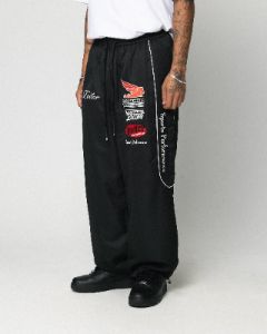 Loiter Speedway Track Pants Black sold by Culture Kings
