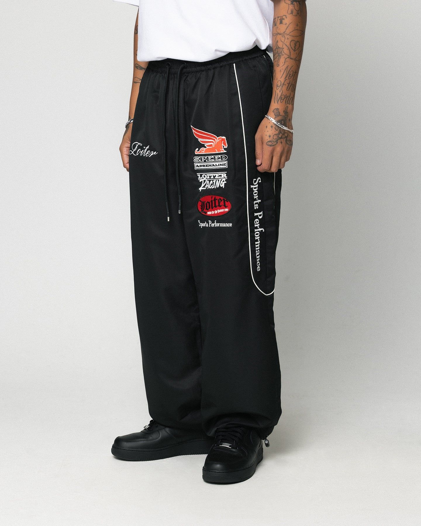 Loiter Speedway Track Pants Black sold by Culture Kings product image thumbnail 5