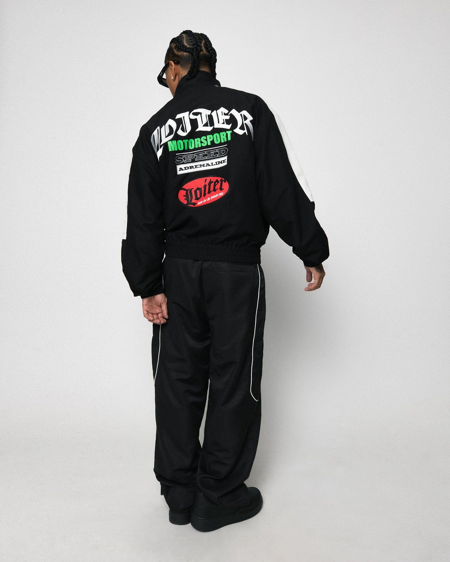 Loiter Speedway Track Pants Black sold by Culture Kings product image thumbnail 3