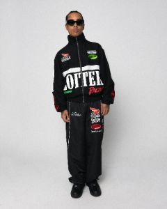 Loiter Speedway Track Pants Black sold by Culture Kings