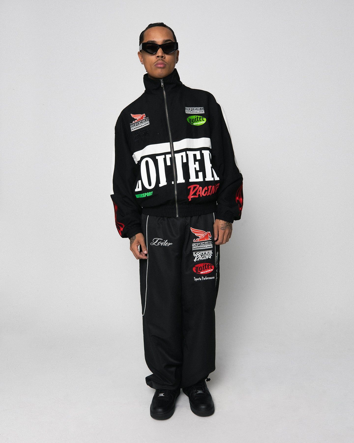 Loiter Speedway Track Pants Black sold by Culture Kings product image thumbnail 4