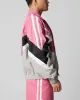 Loiter Hybrid Track Jacket Pink/Grey sold by Culture Kings