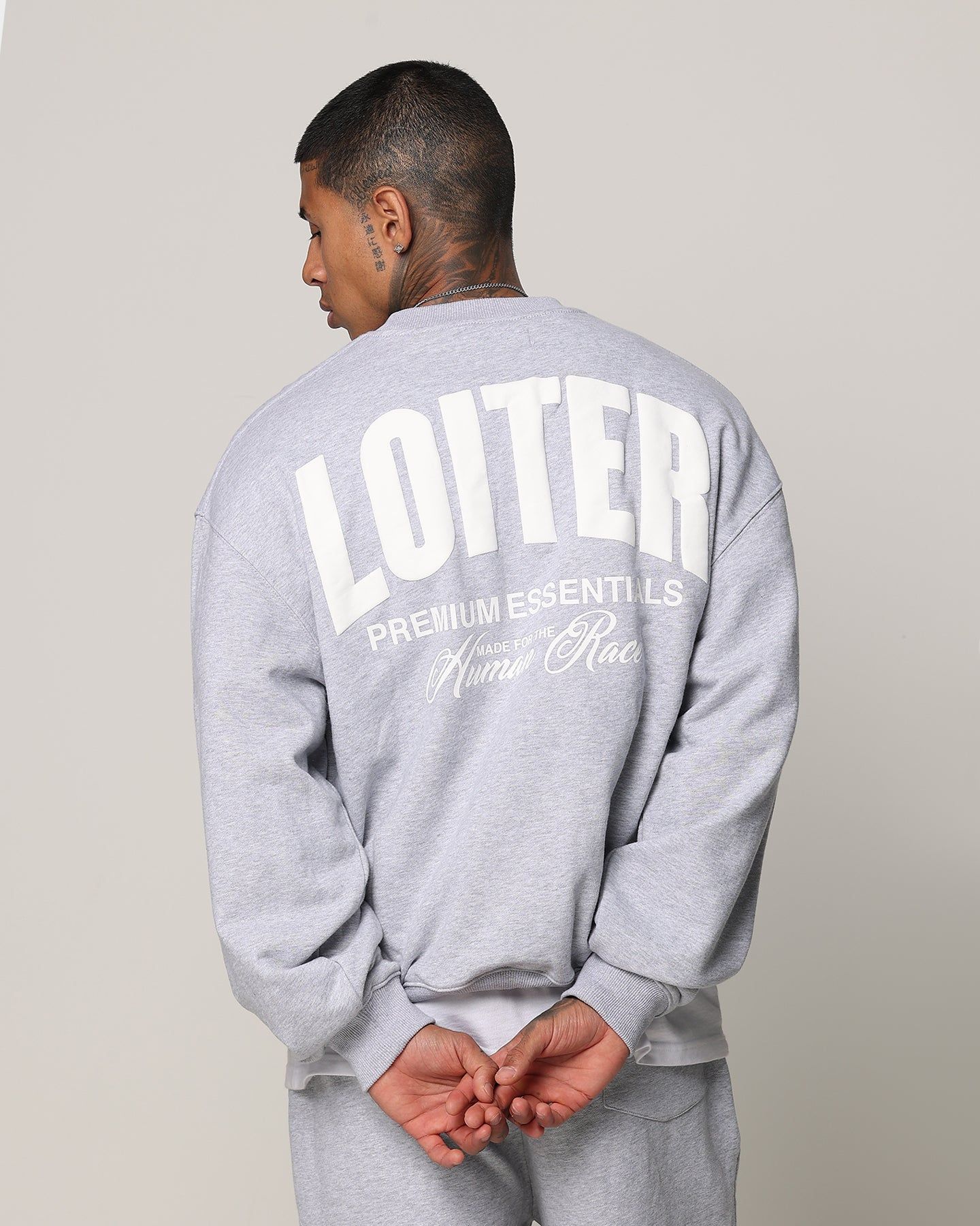 Loiter Essential Spire Crewneck Grey Marle sold by Culture Kings