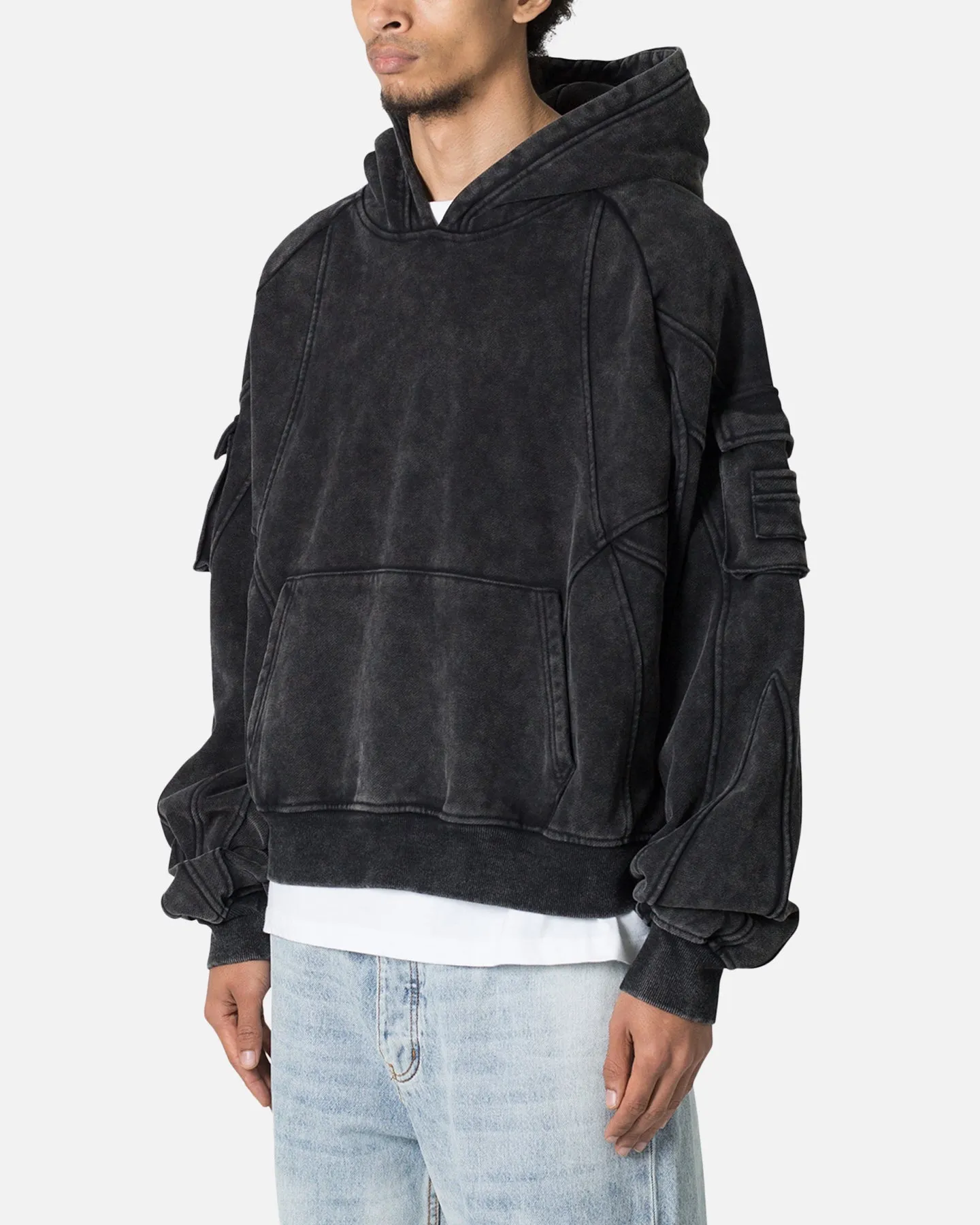 MNML Pocket Hoodie Charcoal Grey sold by Culture Kings product image thumbnail 2