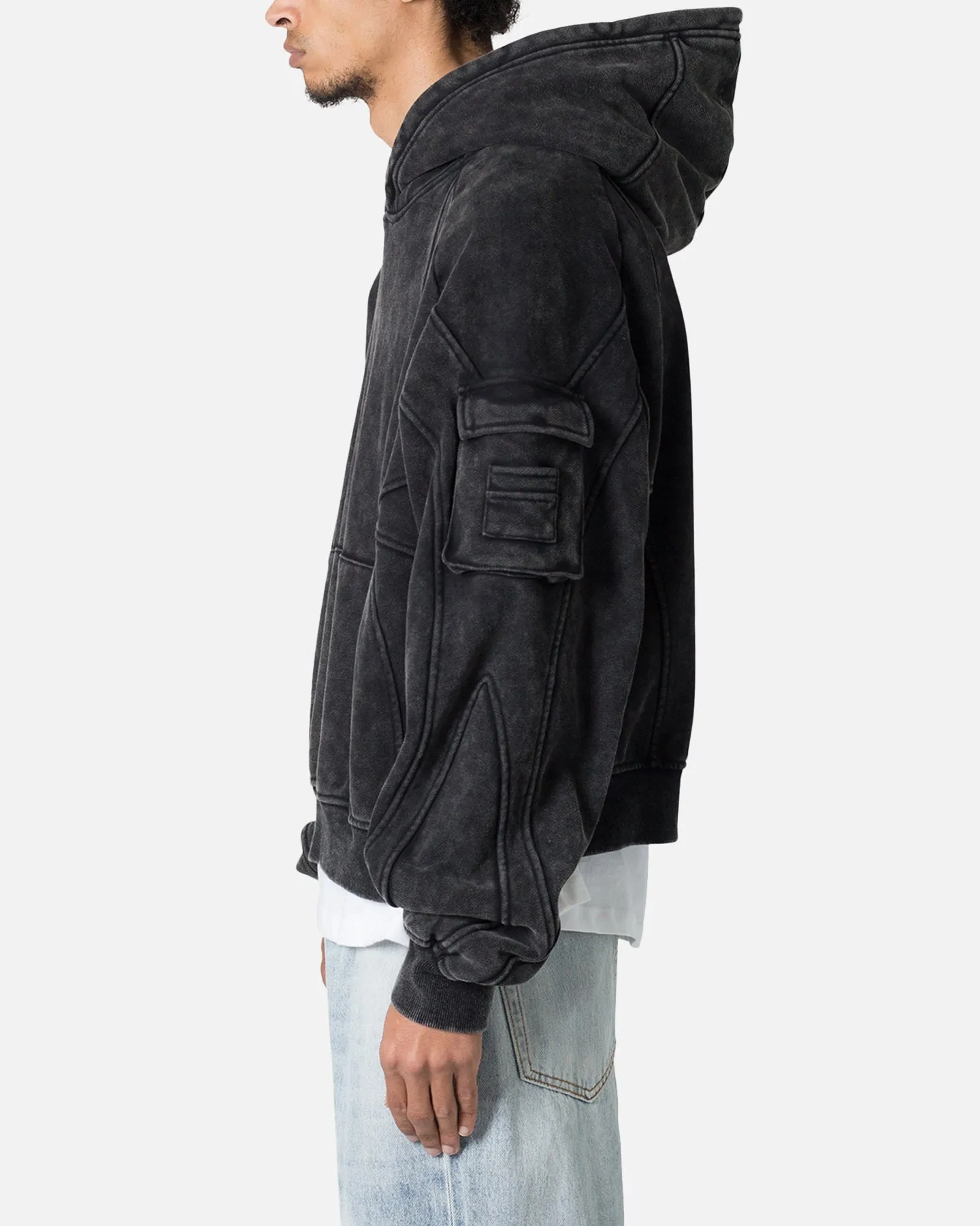 MNML Pocket Hoodie Charcoal Grey sold by Culture Kings product image thumbnail 3