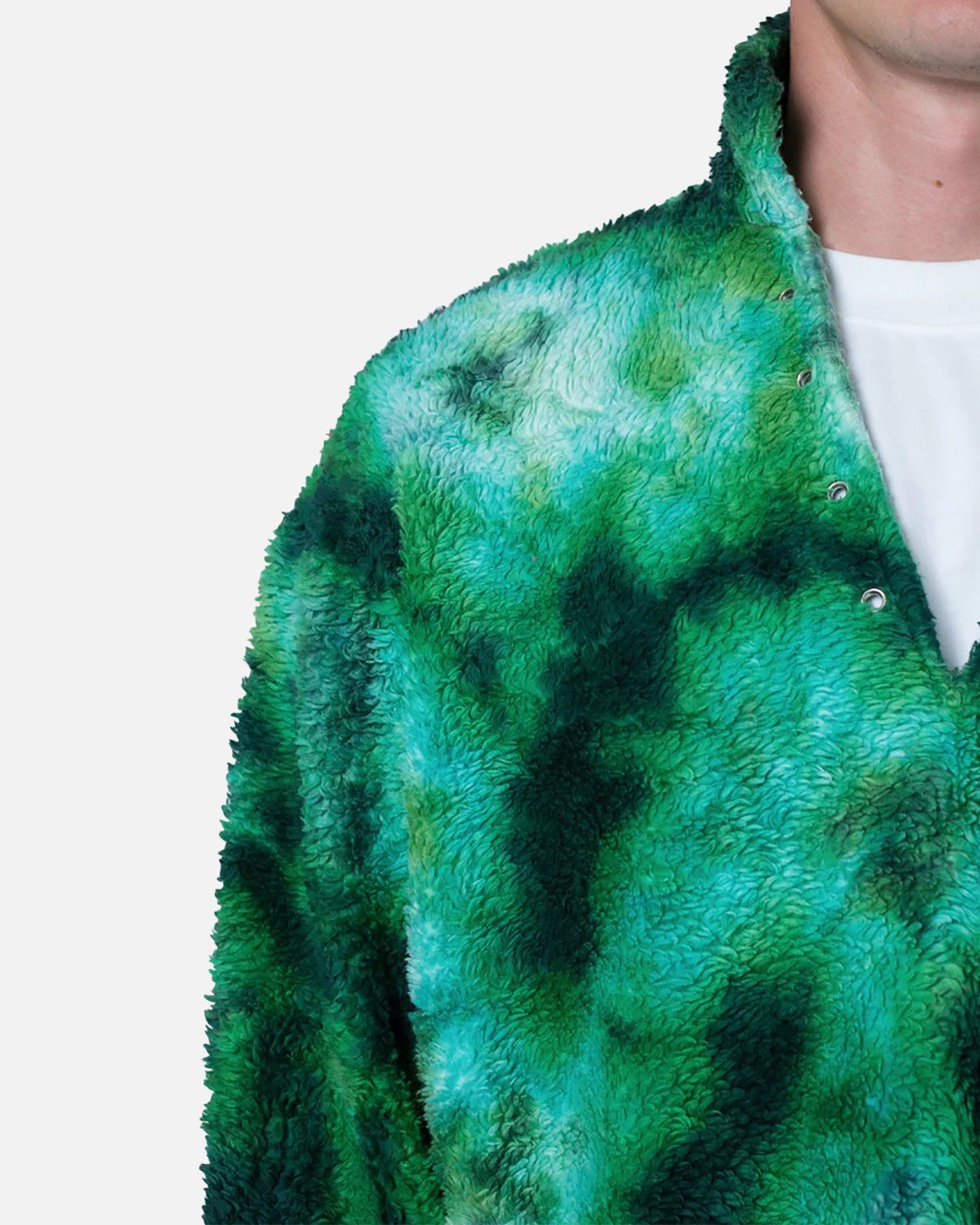 MNML Tie Dye Sherpa Pullover Sweater Green sold by Culture Kings product image thumbnail 5