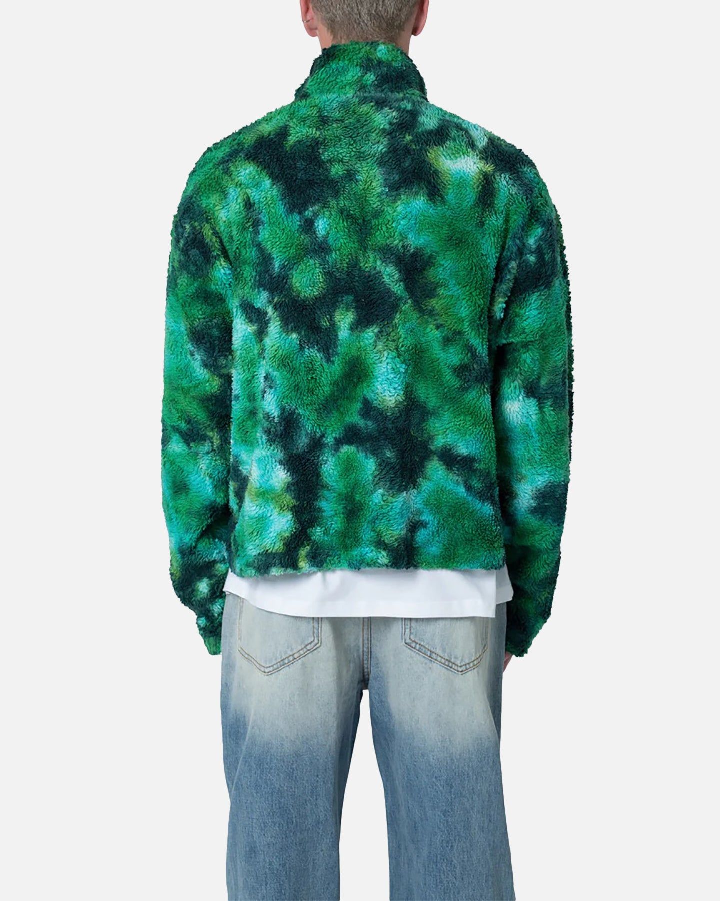 MNML Tie Dye Sherpa Pullover Sweater Green sold by Culture Kings product image thumbnail 4