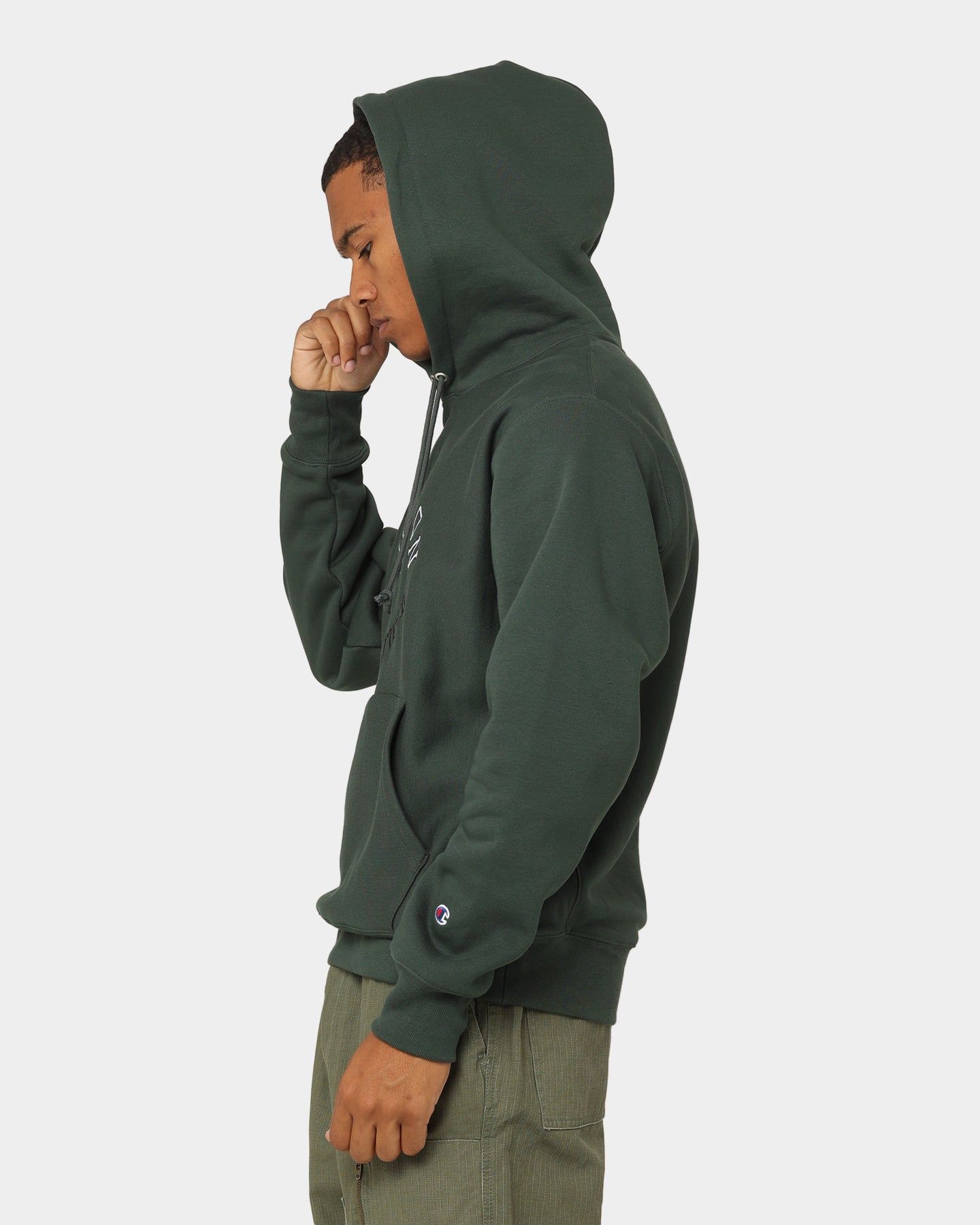 Champion Reverse Weave Track Logo Hoodie Metaphor sold by Culture Kings product image thumbnail 6