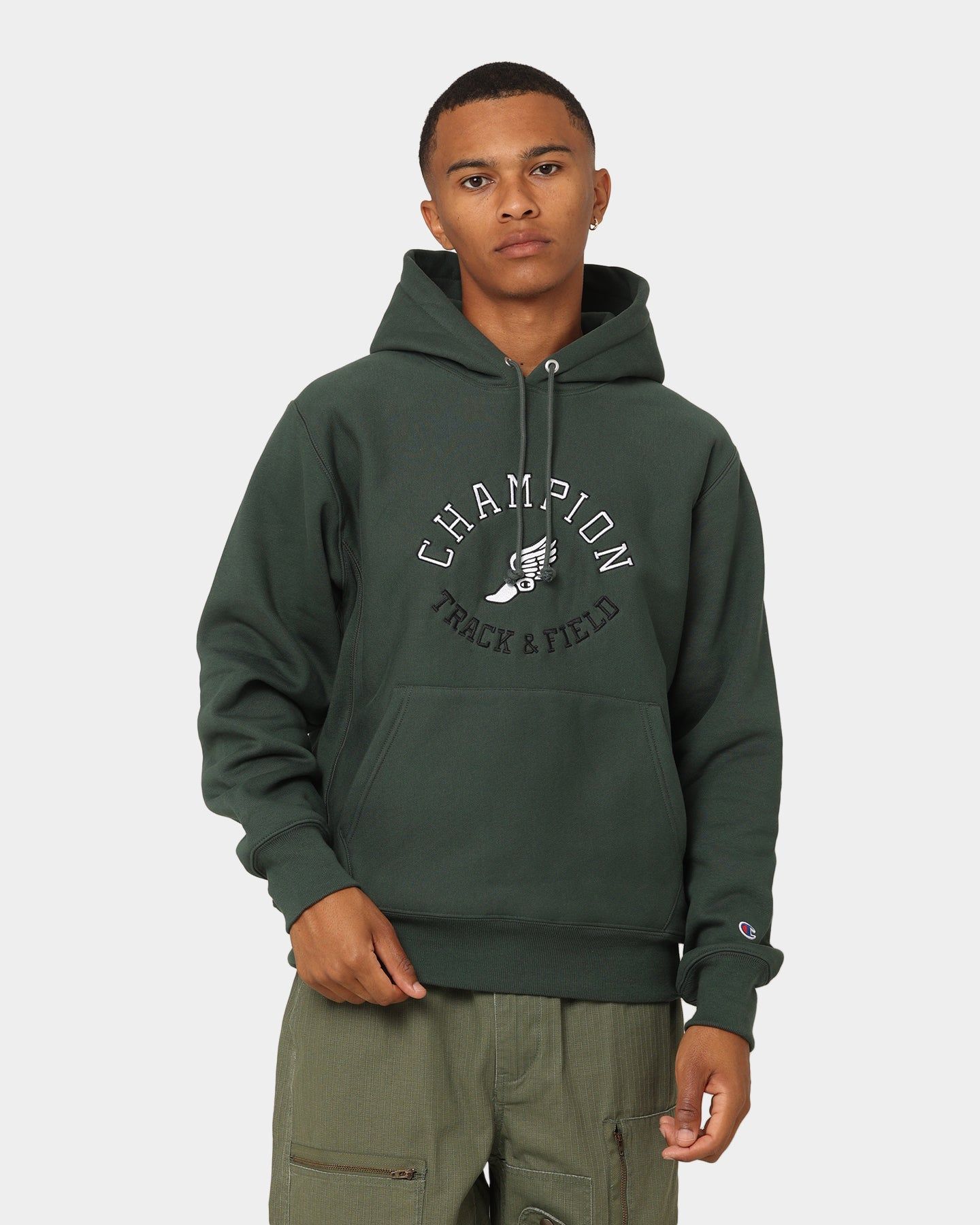 Champion Reverse Weave Track Logo Hoodie Metaphor sold by Culture Kings