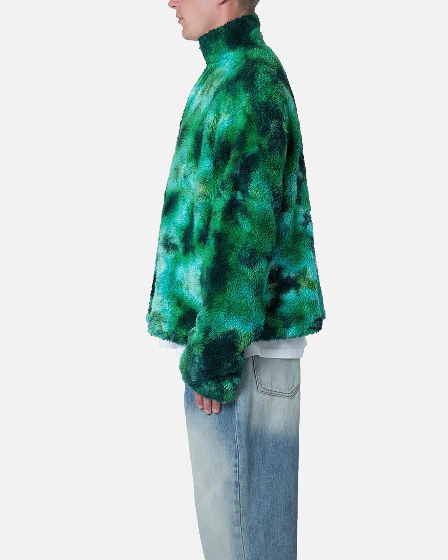 MNML Tie Dye Sherpa Pullover Sweater Green sold by Culture Kings product image thumbnail 3