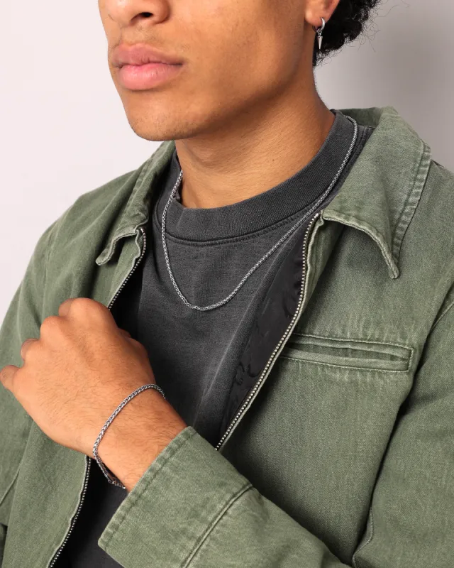 NXS Wheat Bracelet White Gold sold by Culture Kings