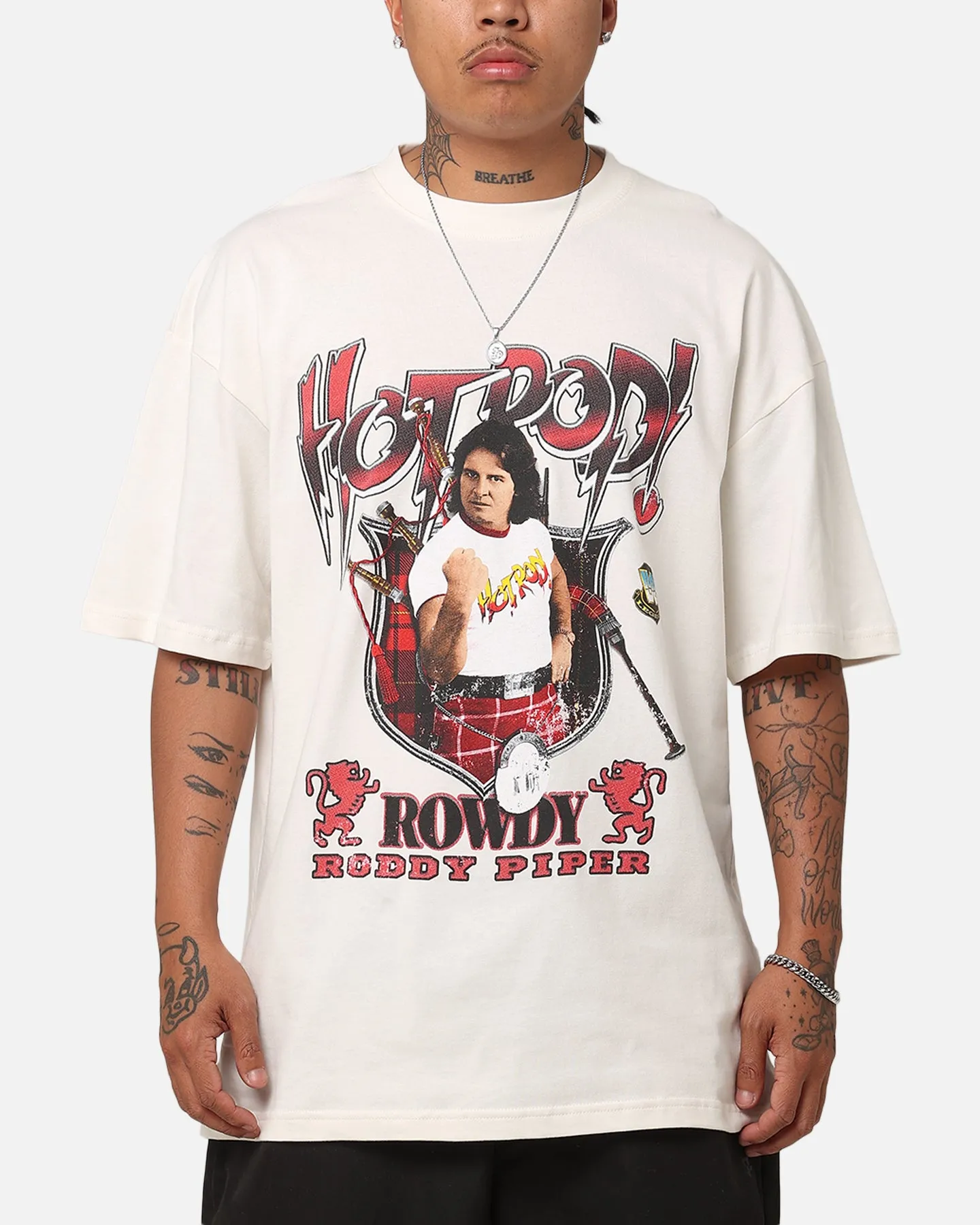 Culture Kings X WWE Roddy "Rowdy" Piper Vintage T-Shirt Off White sold by Culture Kings