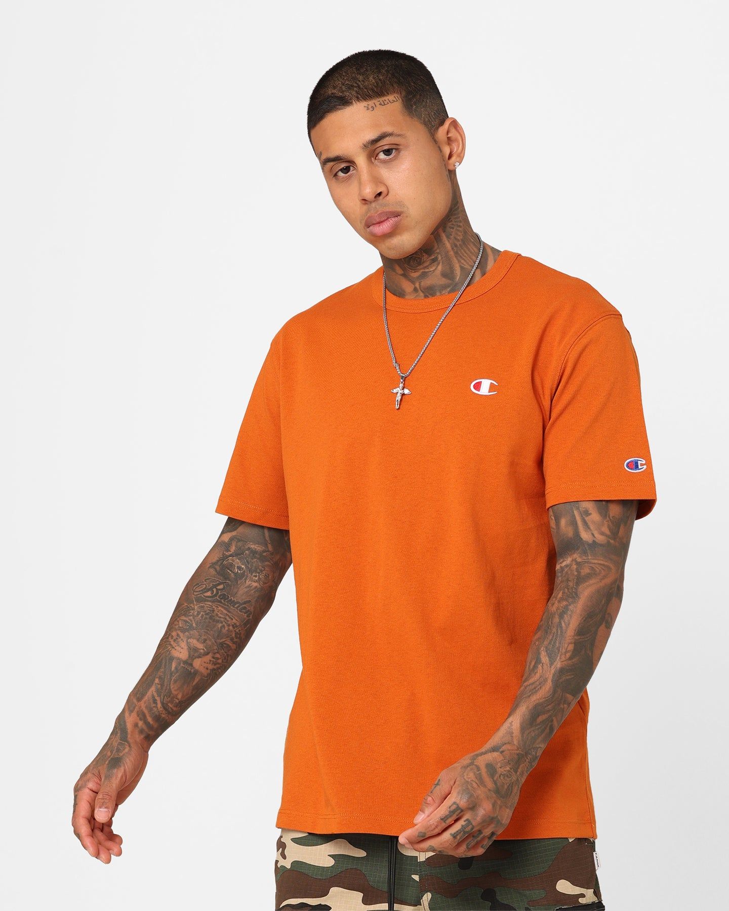 Champion Heritage Small C T-Shirt Cinnamon Haze sold by Culture Kings