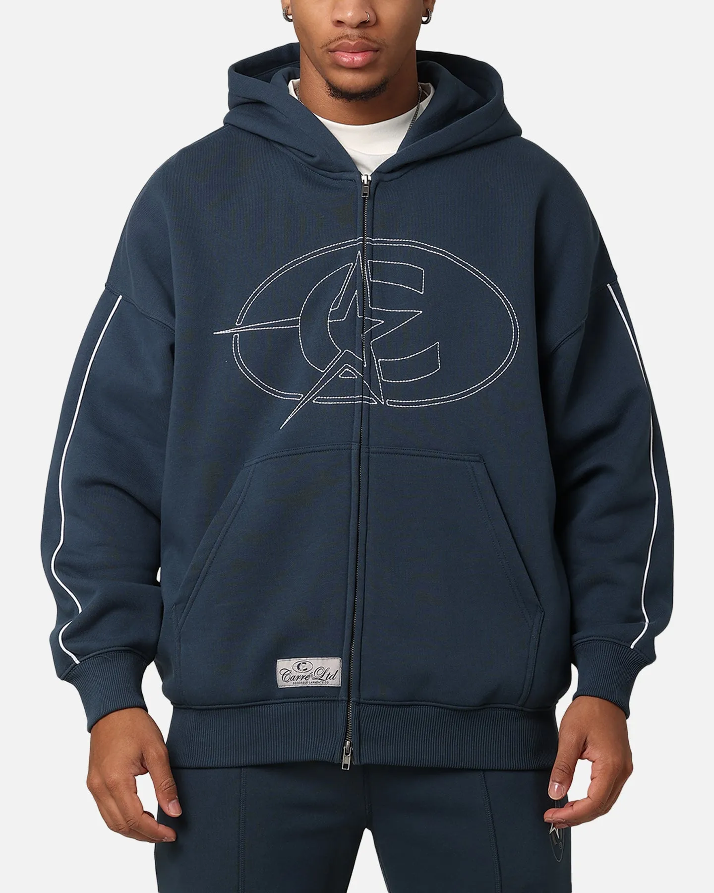 Carre C-Superstar Pipe Zip Hoodie Navy sold by Culture Kings