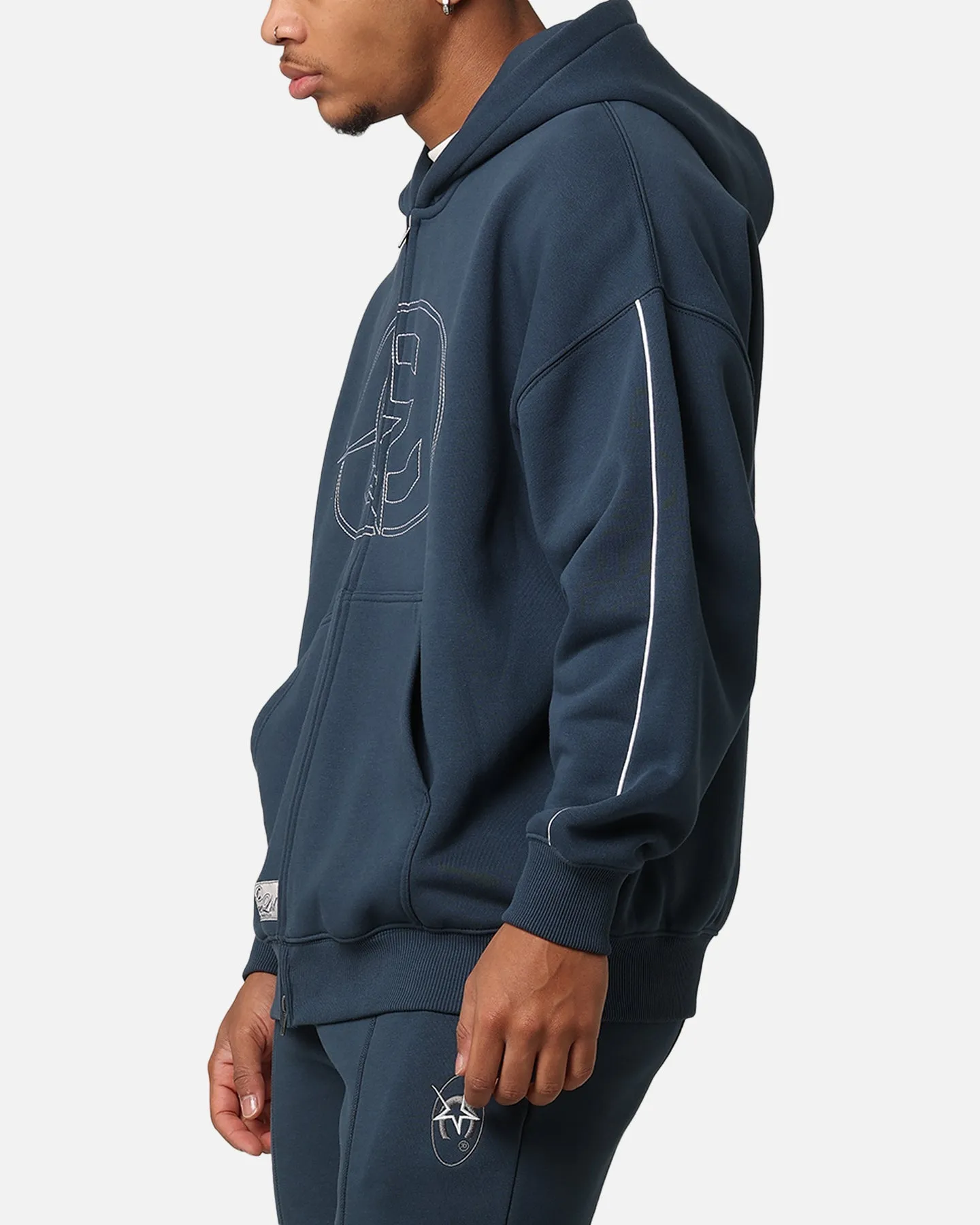 Carre C-Superstar Pipe Zip Hoodie Navy sold by Culture Kings product image thumbnail 5