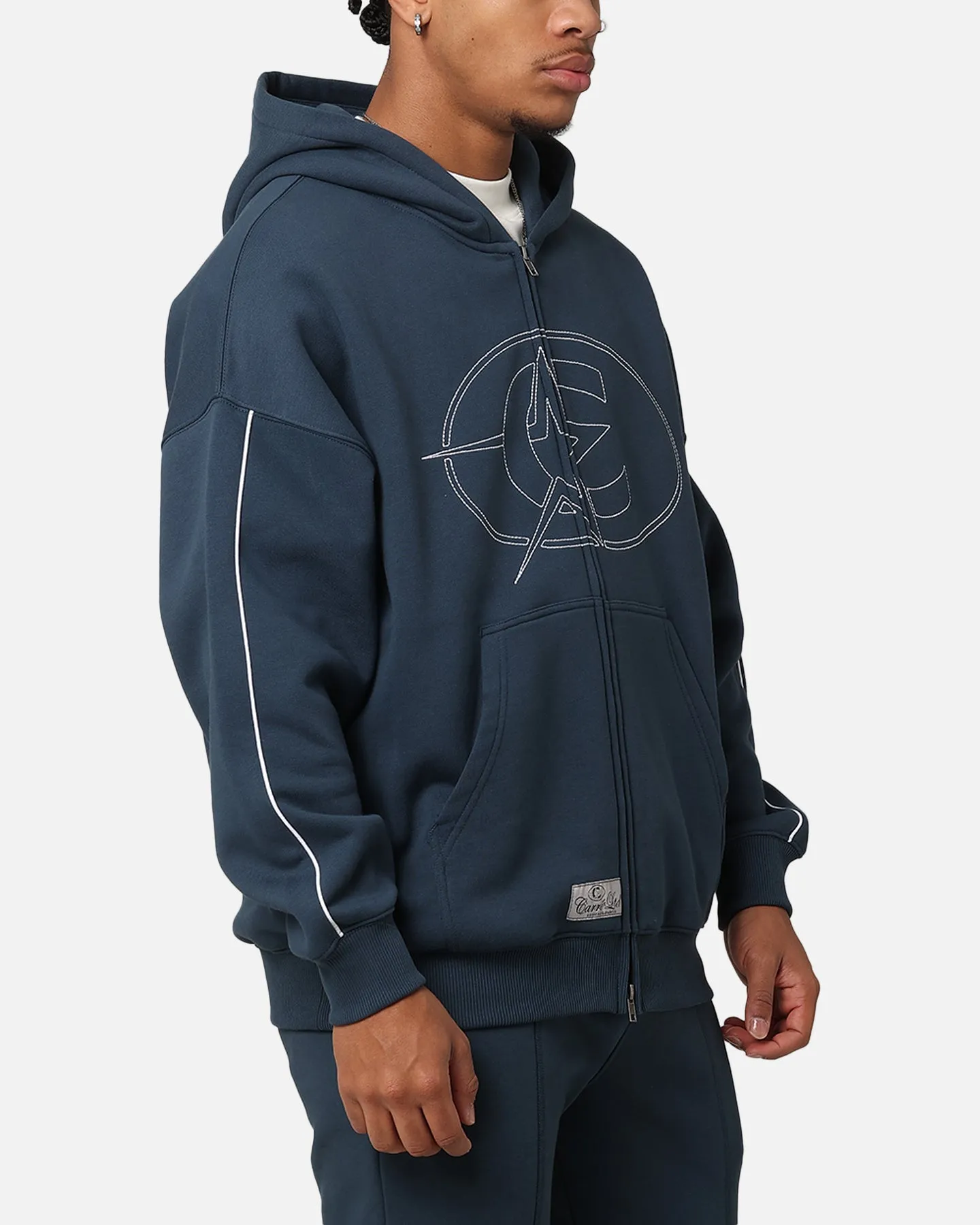 Carre C-Superstar Pipe Zip Hoodie Navy sold by Culture Kings product image thumbnail 4
