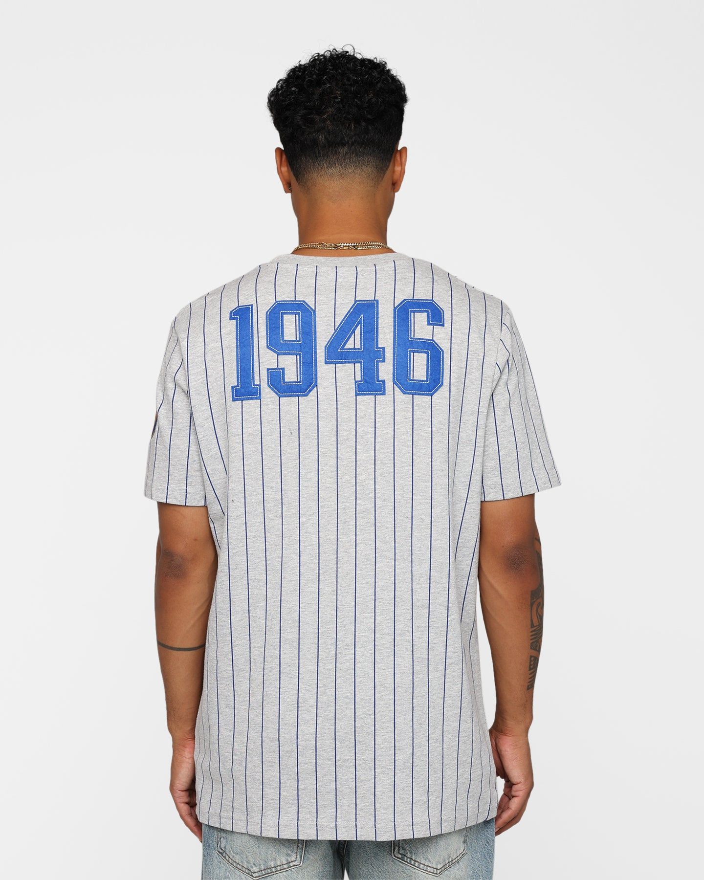 New Era Golden State Warriors Pinstripe T-Shirt Grey sold by Culture Kings product image thumbnail 5