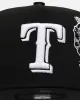 New Era Texas Rangers 'Ornate Rose' 9FORTY A-Frame Snapback Black/White sold by Culture Kings