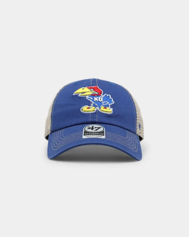 47 Brand Kansas Jayhawks Trawlery '47 Clean Up Strapback Royal sold by Culture Kings