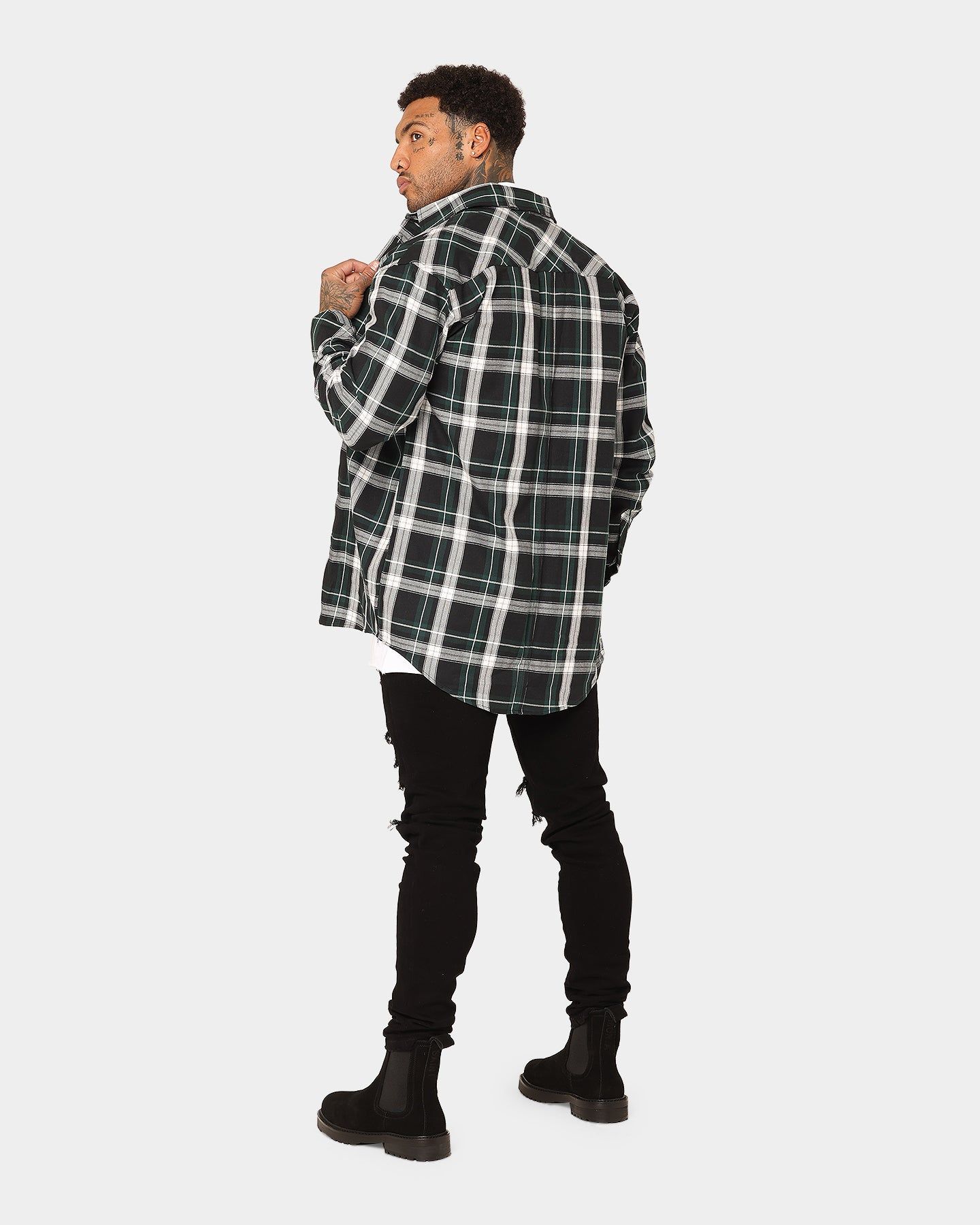 Saint Morta Prima Long Sleeve Flannel Shirt Stadium Green sold by Culture Kings product image thumbnail 9